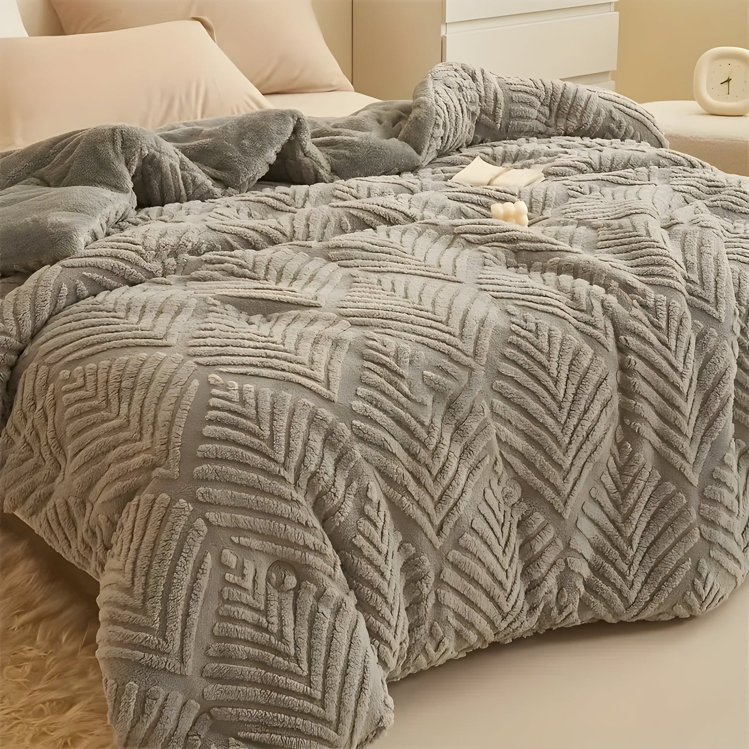 MapleWarm Blanket - Mysig Taft Lönnlöv Vinterfilt