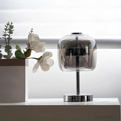 NordicGlow – Minimalistisk bordslampa i glas med varmt omgivande ljus