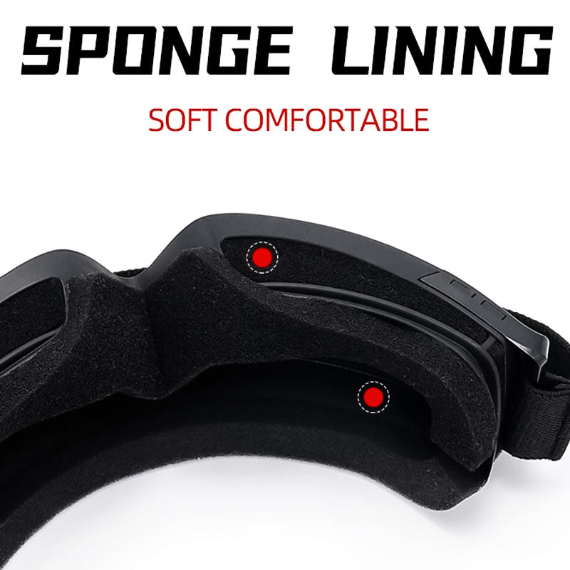 Royaleva Anti-Fog och Fit Over Glasögon Motorcykel Goggles