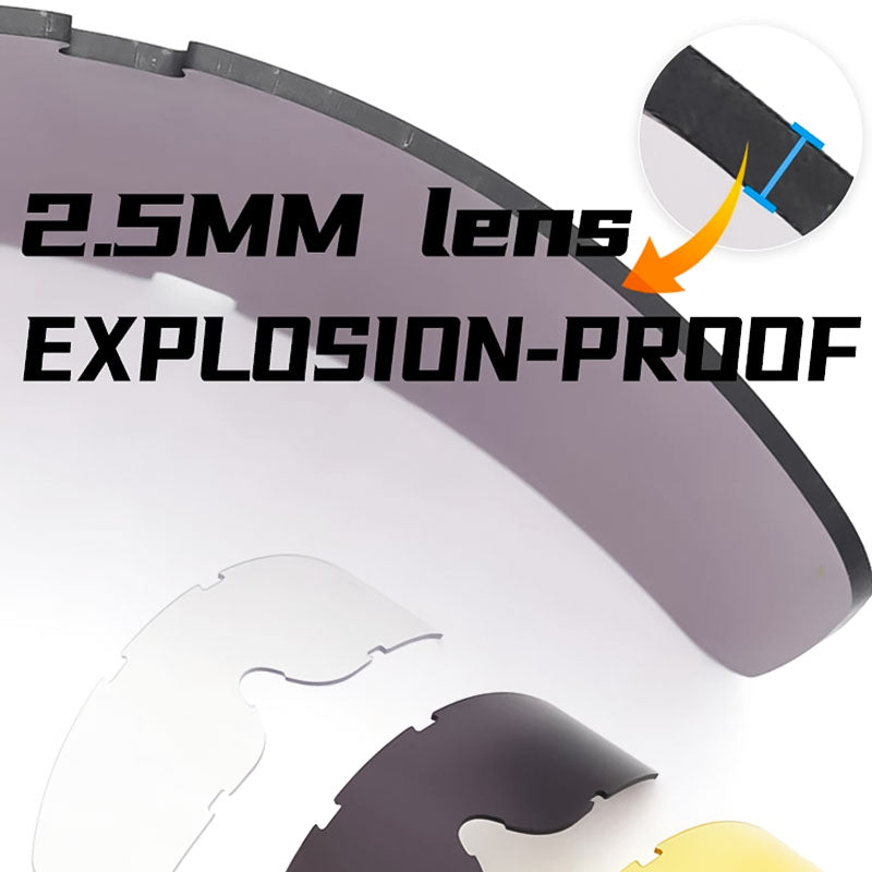 Royaleva Anti-Fog och Fit Over Glasögon Motorcykel Goggles