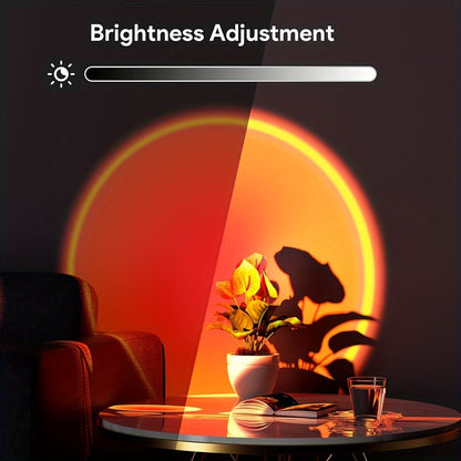 SunGlow - Solnedgångsprojektorlampa med 16 färger och fjärrkontroll