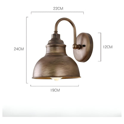 IronLuxe Light - Retro Vattentät Trädgård Veranda Järn Vägglampa