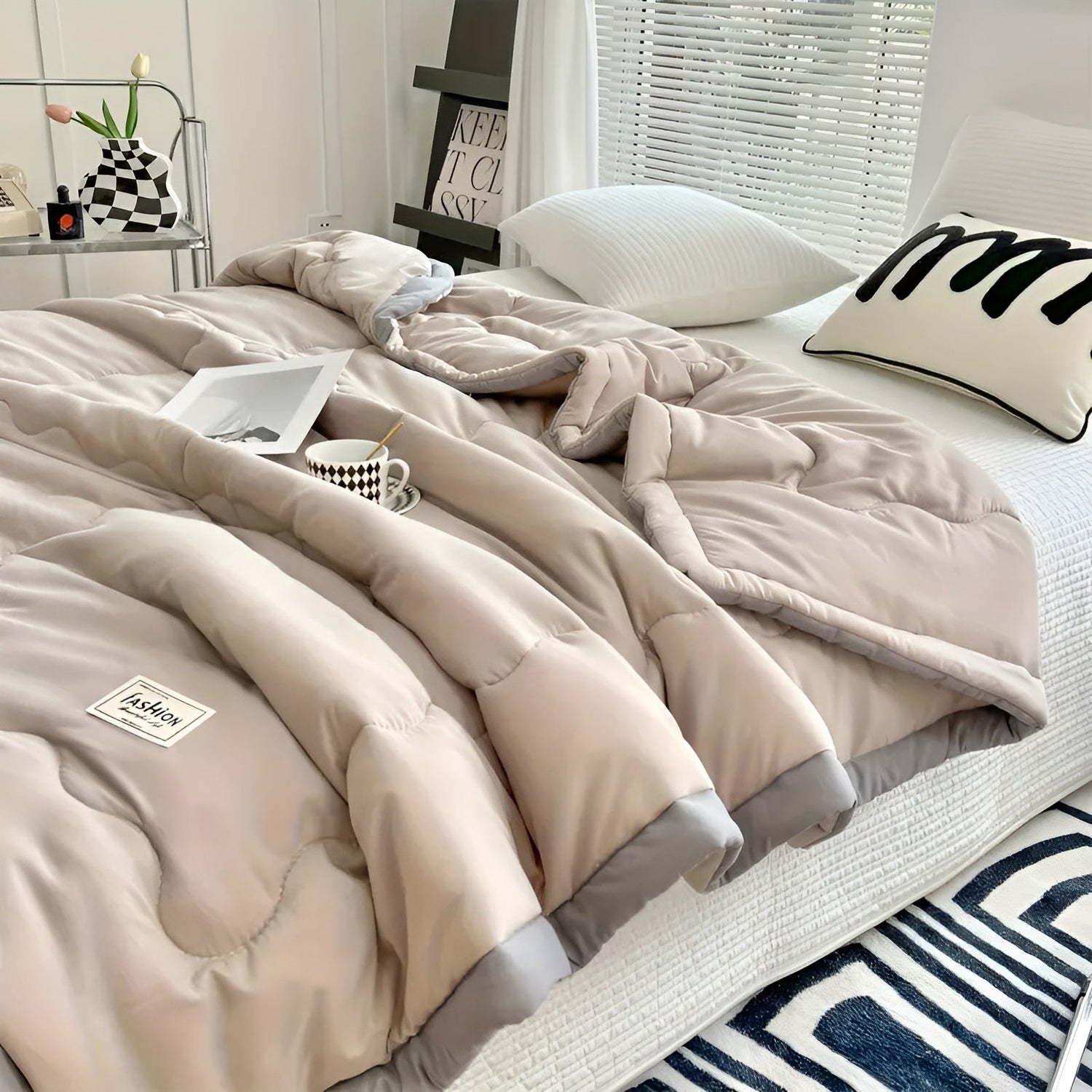 Lätt täcke för sommaren – Andas &amp; Mångsidig | För soffa, säng &amp; resor