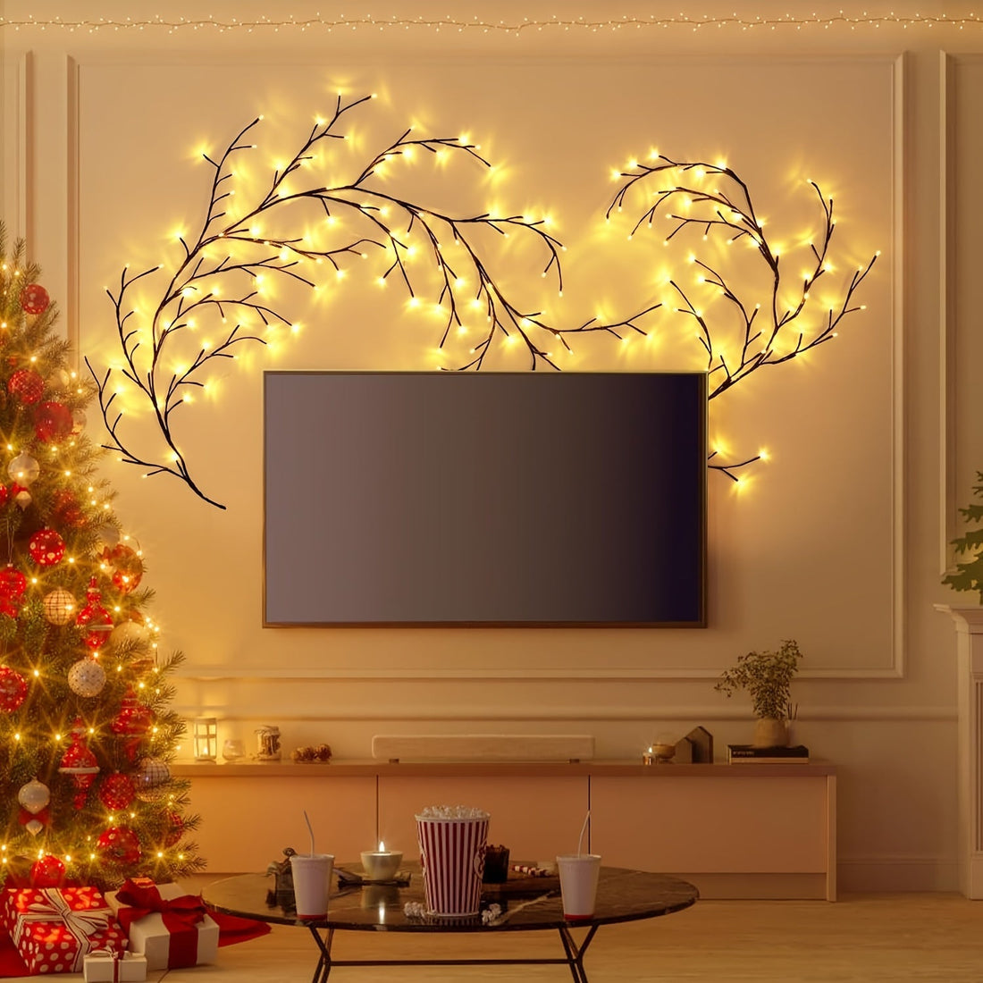 Vägglampor med LED-videokvistsdesign