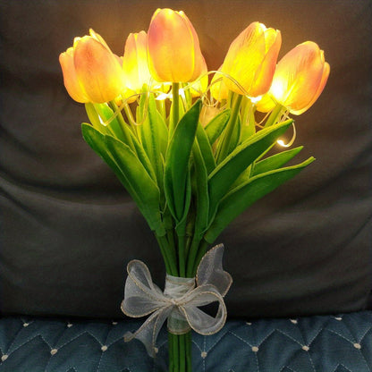 Tulp-Lampa - LED Bukett Nattlampan för Rumsdekoration