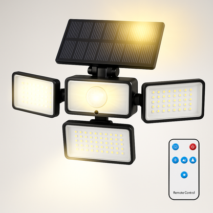 Utomhus Solarbatteri Rörelsesensor Flodljus
