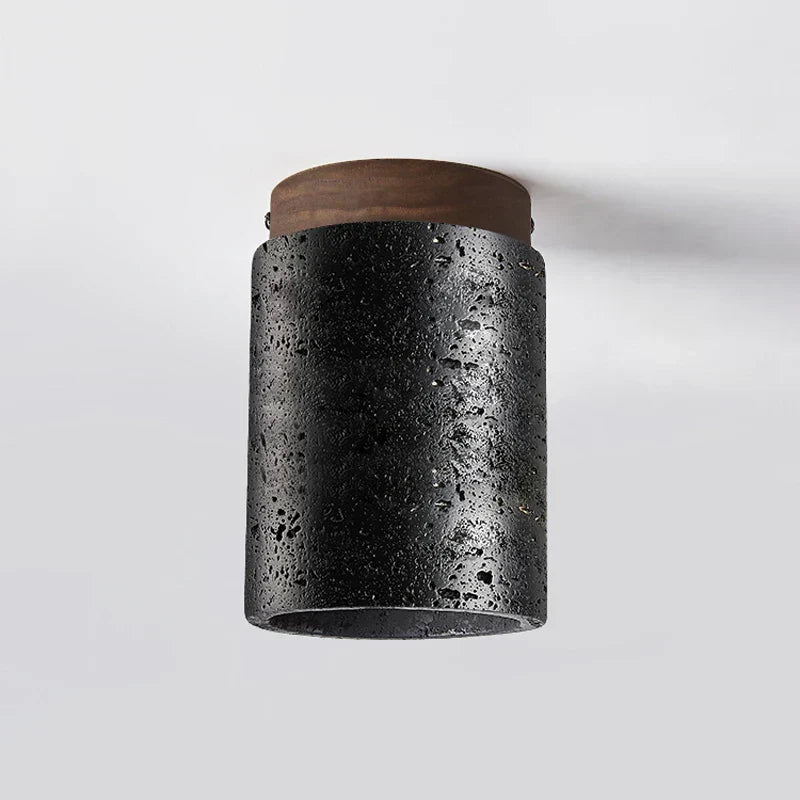 Diapole | Stilig Stenlampa med Trä för Elegant Belysning