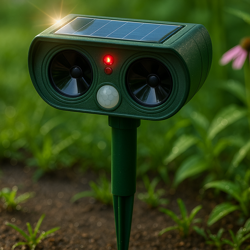 Trädgårdsskadedjursavvisare Solcellsrörelsesensor Enhet