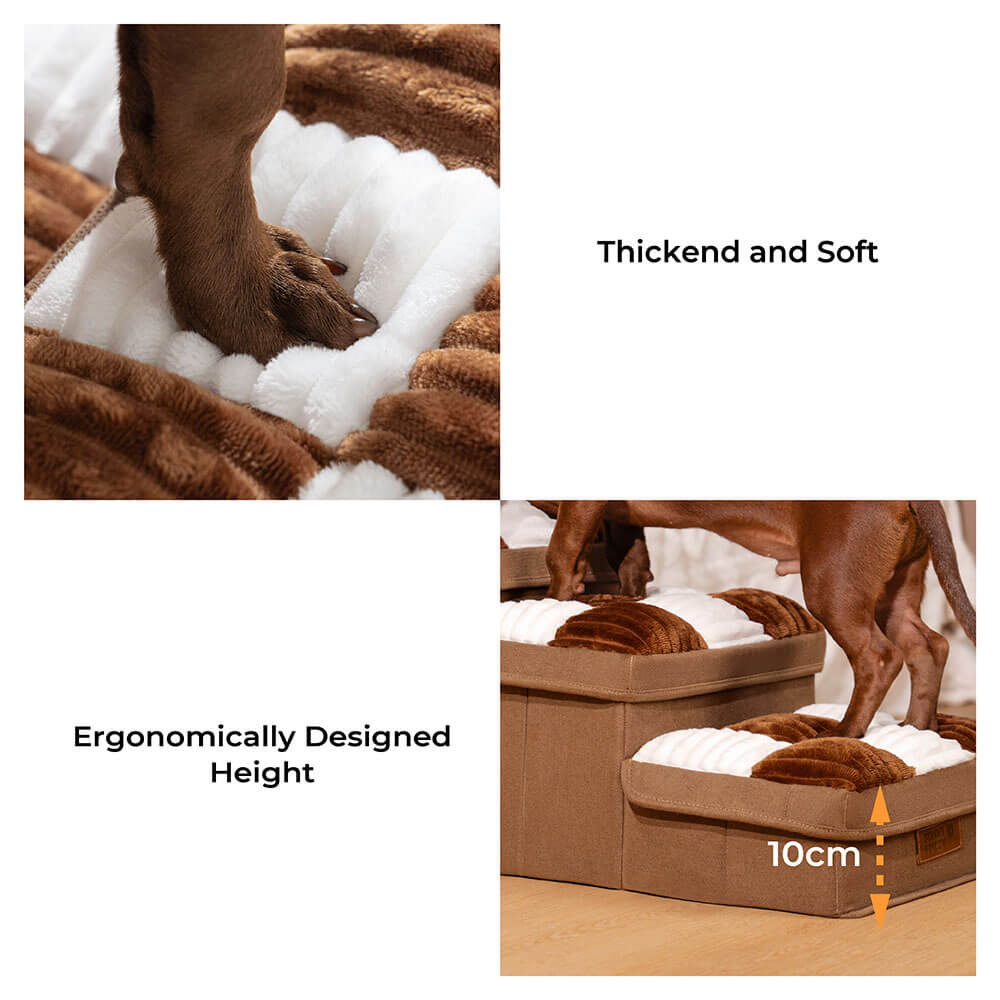 Stiliga Dog Stairs med Förvaring Hållbar Polypropen Design