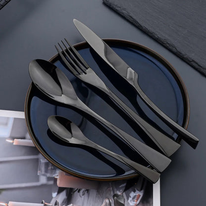 Jet Black Bestickset – Raffinerad Minimalism