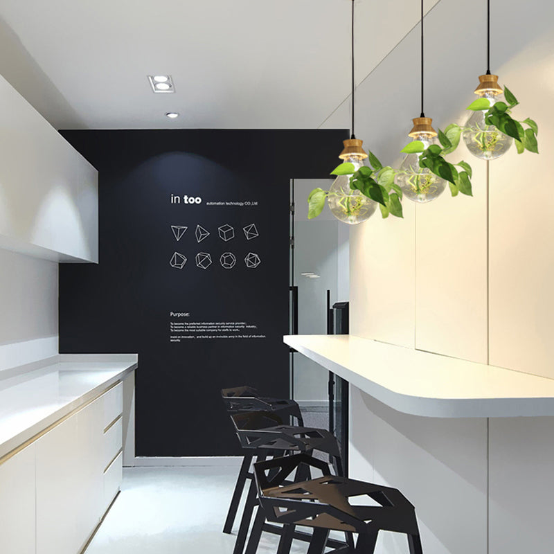 Carvallo - Stilren hängande lampa med väghållare för en naturlig känsla