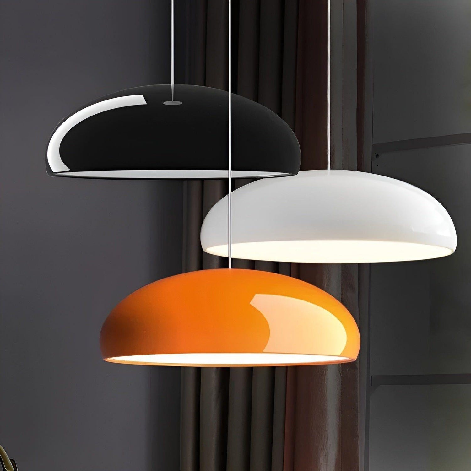 MacaronGlow Lampa - Glänsande LED Nordic Macaron Rund Hänglampa