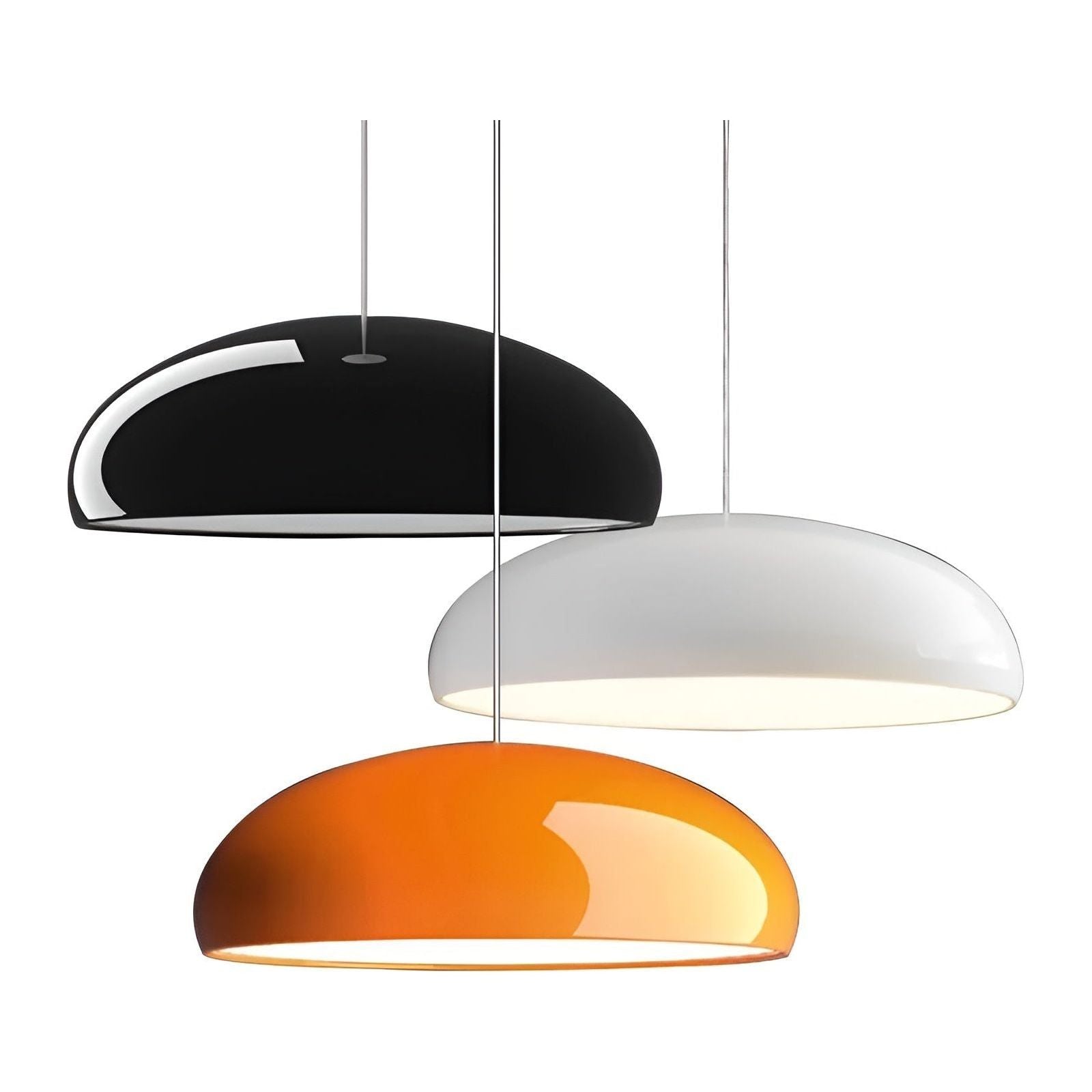 MacaronGlow Lampa - Glänsande LED Nordic Macaron Rund Hänglampa