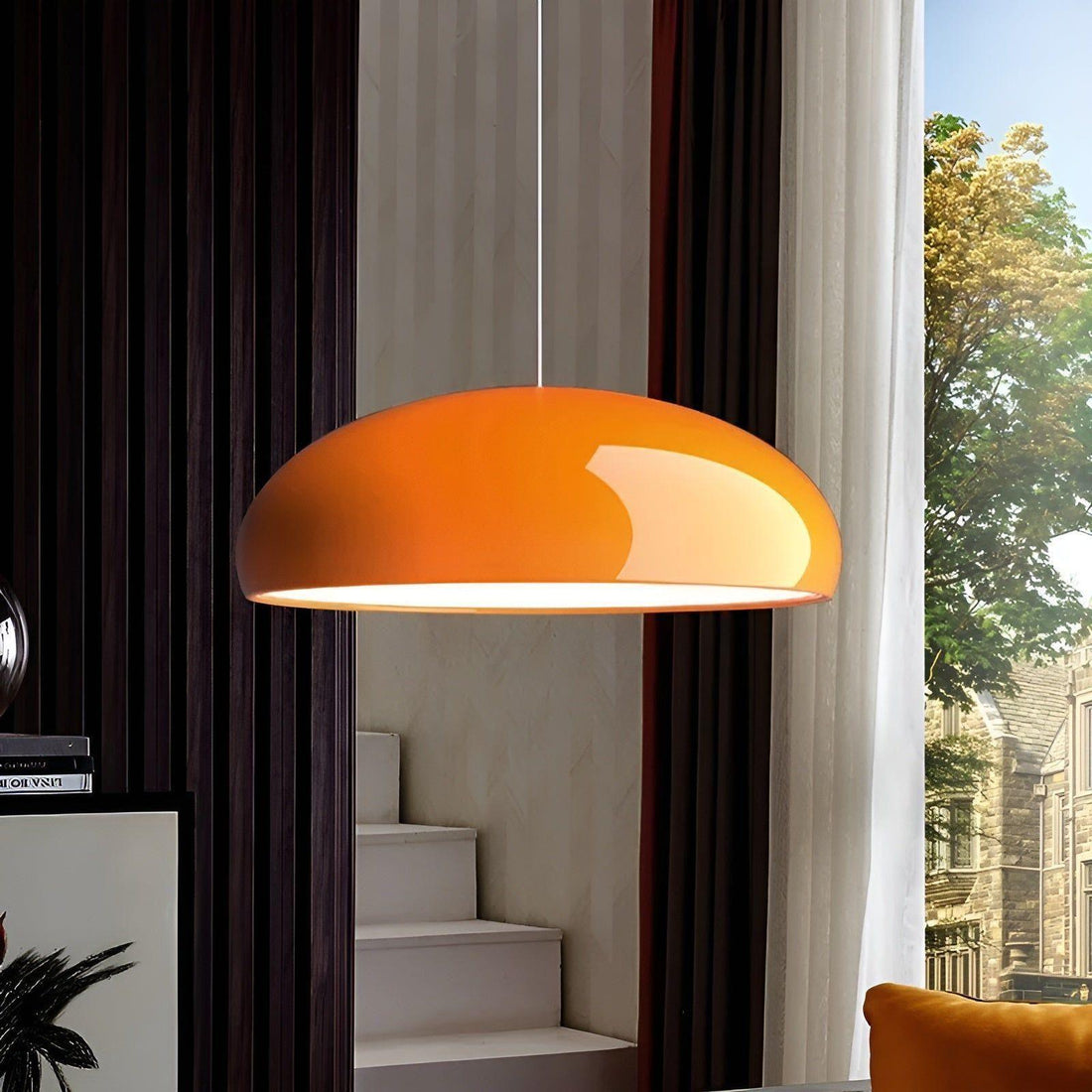 MacaronGlow Lampa - Glänsande LED Nordic Macaron Rund Hänglampa
