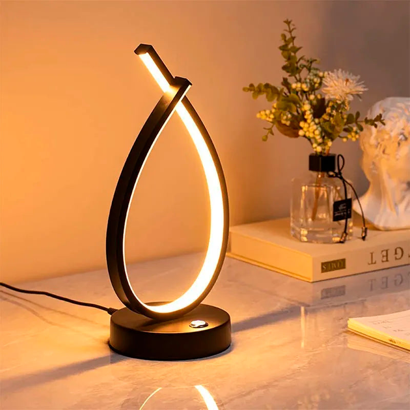 BrightRead - Dimbart LED Ljuslampa med Slankt Design för Sov- och Vardagsrum