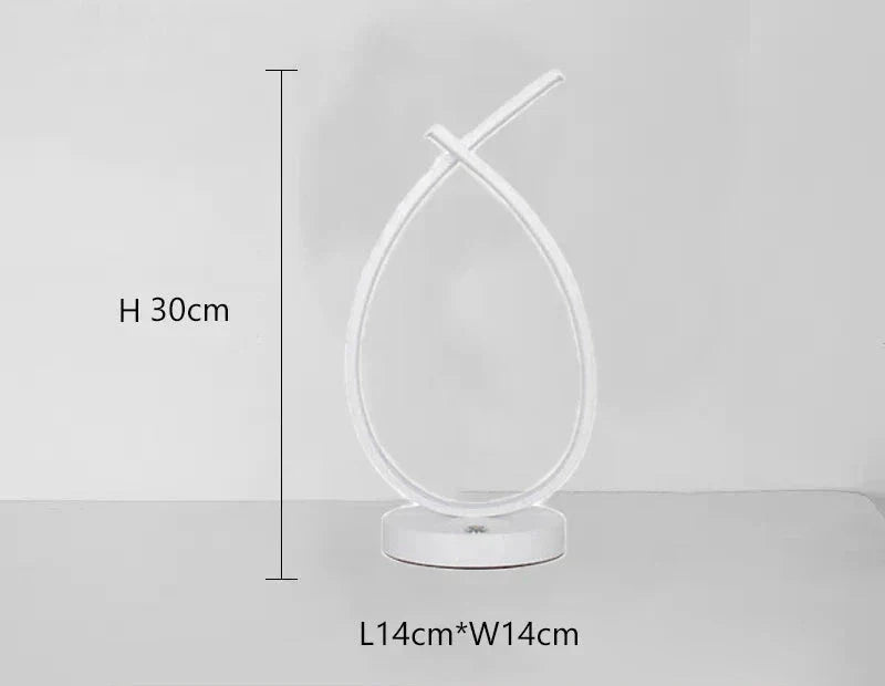 BrightRead - Dimbart LED Ljuslampa med Slankt Design för Sov- och Vardagsrum