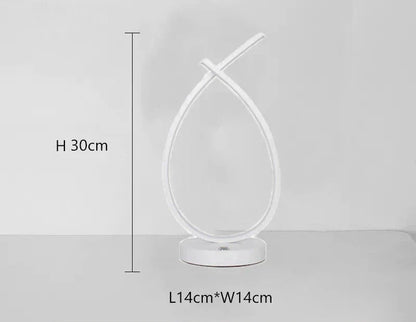 BrightRead - Dimbart LED Ljuslampa med Slankt Design för Sov- och Vardagsrum
