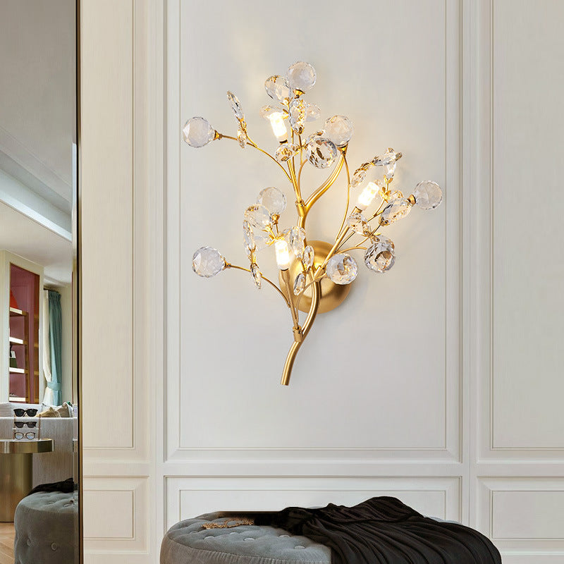 CrystalBloom - Väggbelysning Elegant Väggbelysning för Vardagsrum