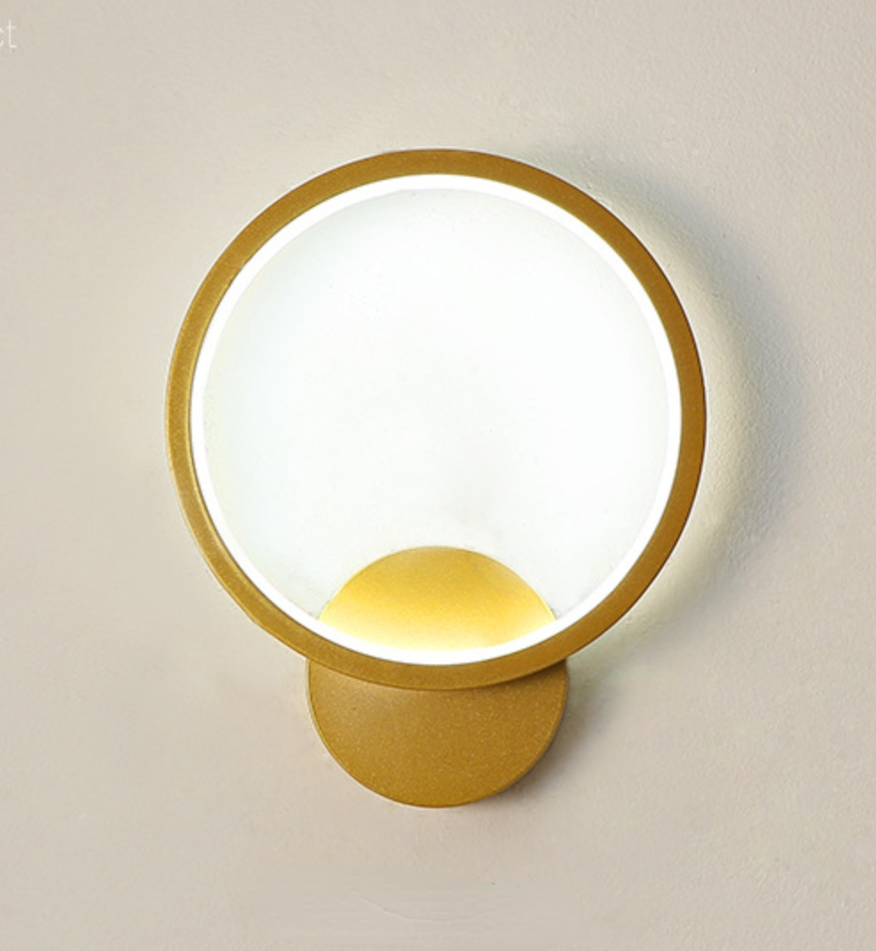 RadiantCircle - LED Vägglampa Modern Väggbelysning för Stilsäkra Interiörer