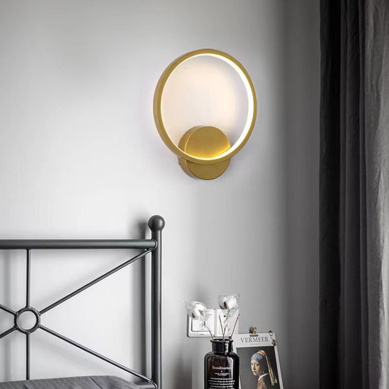RadiantCircle - LED Vägglampa Modern Väggbelysning för Stilsäkra Interiörer