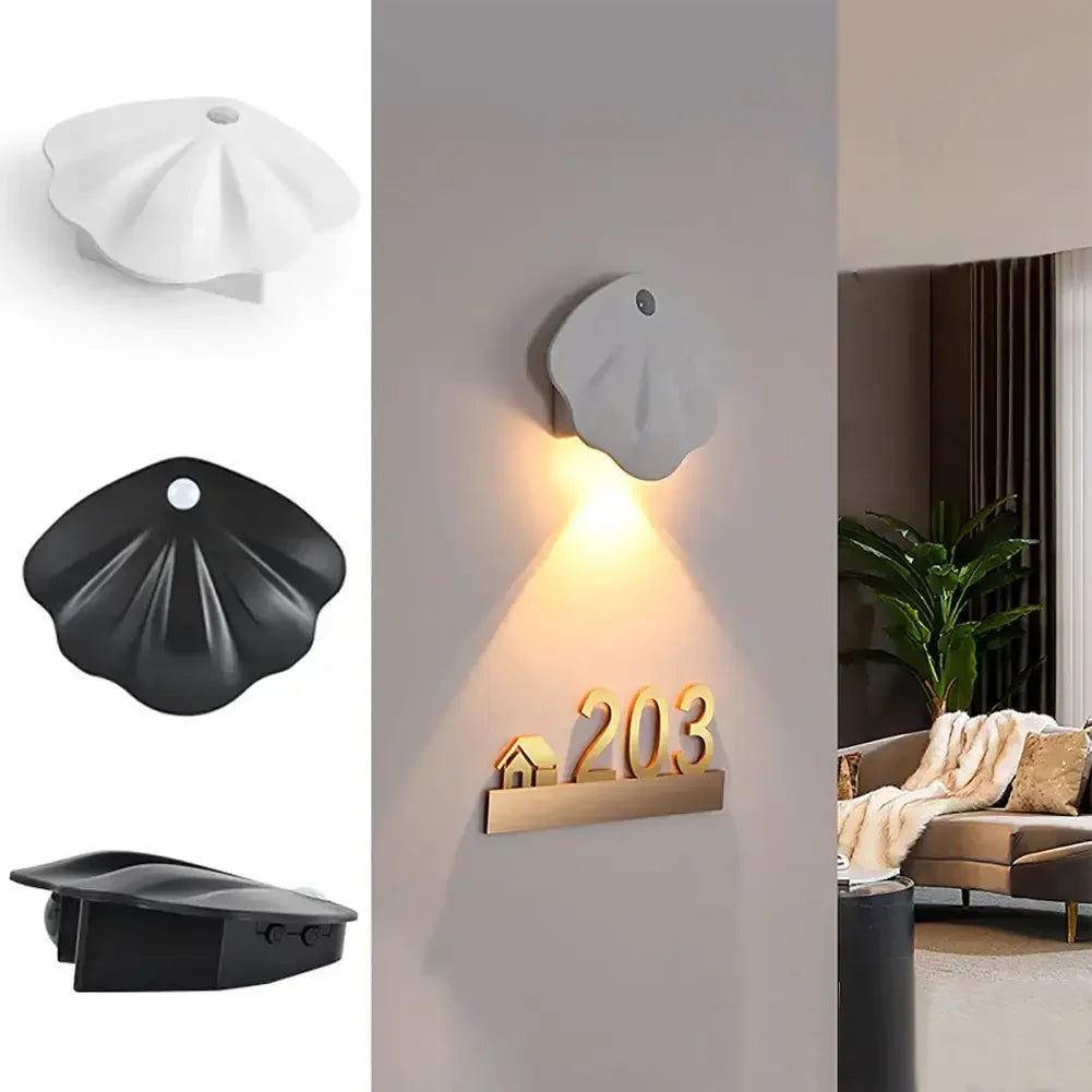 MotionGlow - Automatisk LED Vägglampa med Rörelsesensor för Hall &amp; Sovrum