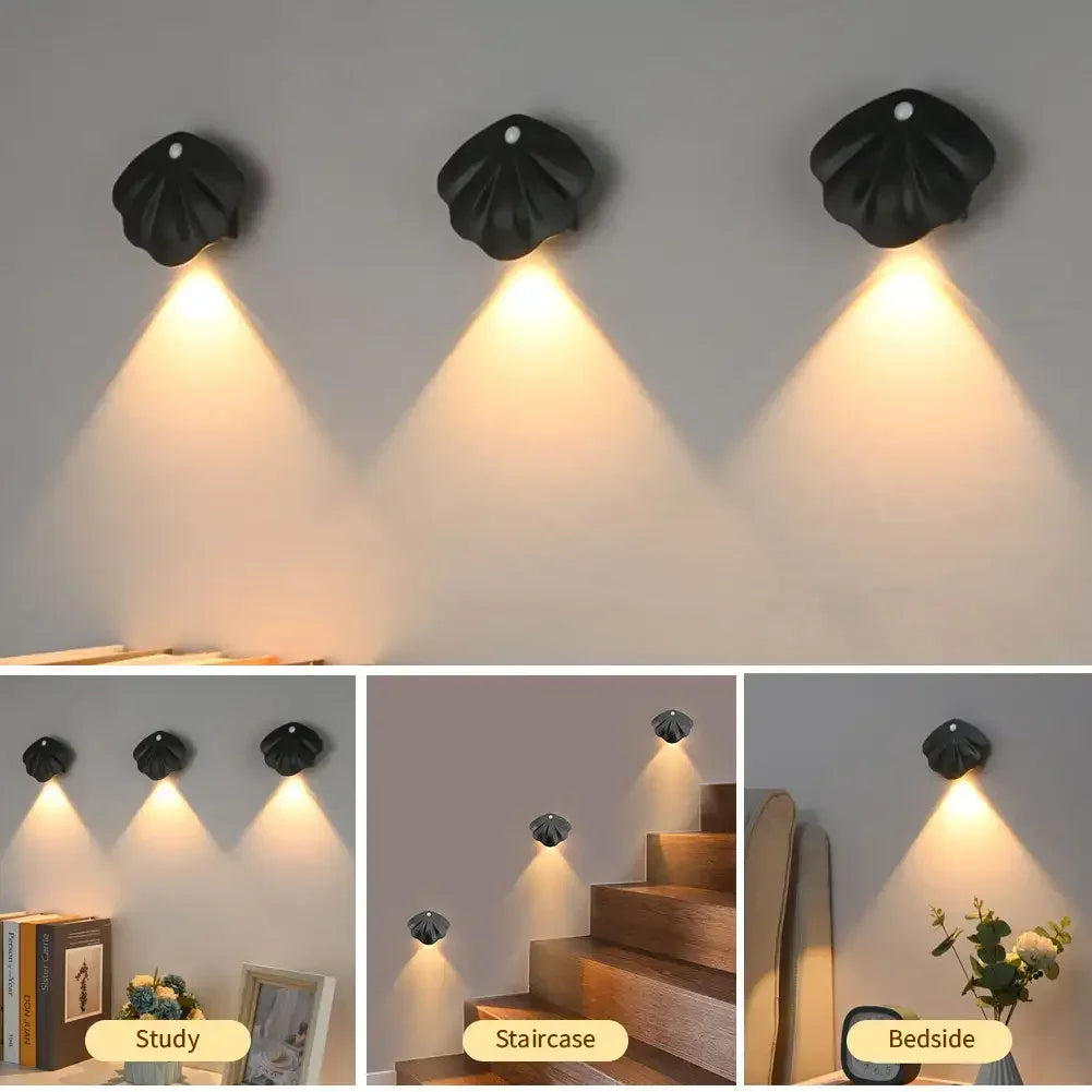 MotionGlow - Automatisk LED Vägglampa med Rörelsesensor för Hall &amp; Sovrum