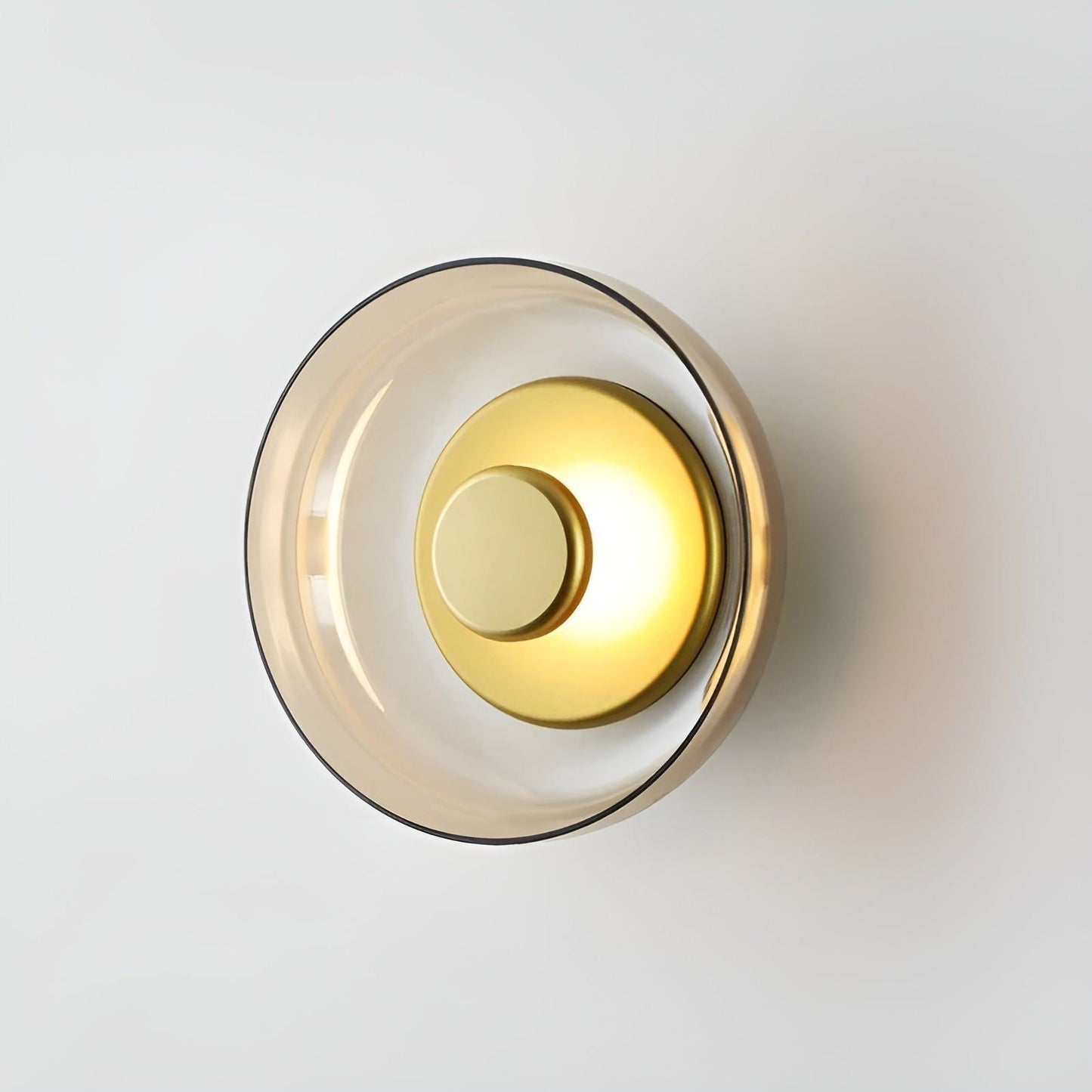 LED-vägglampa i glas – Nordisk design med varmt ljus | Idealisk för hall och vardagsrum