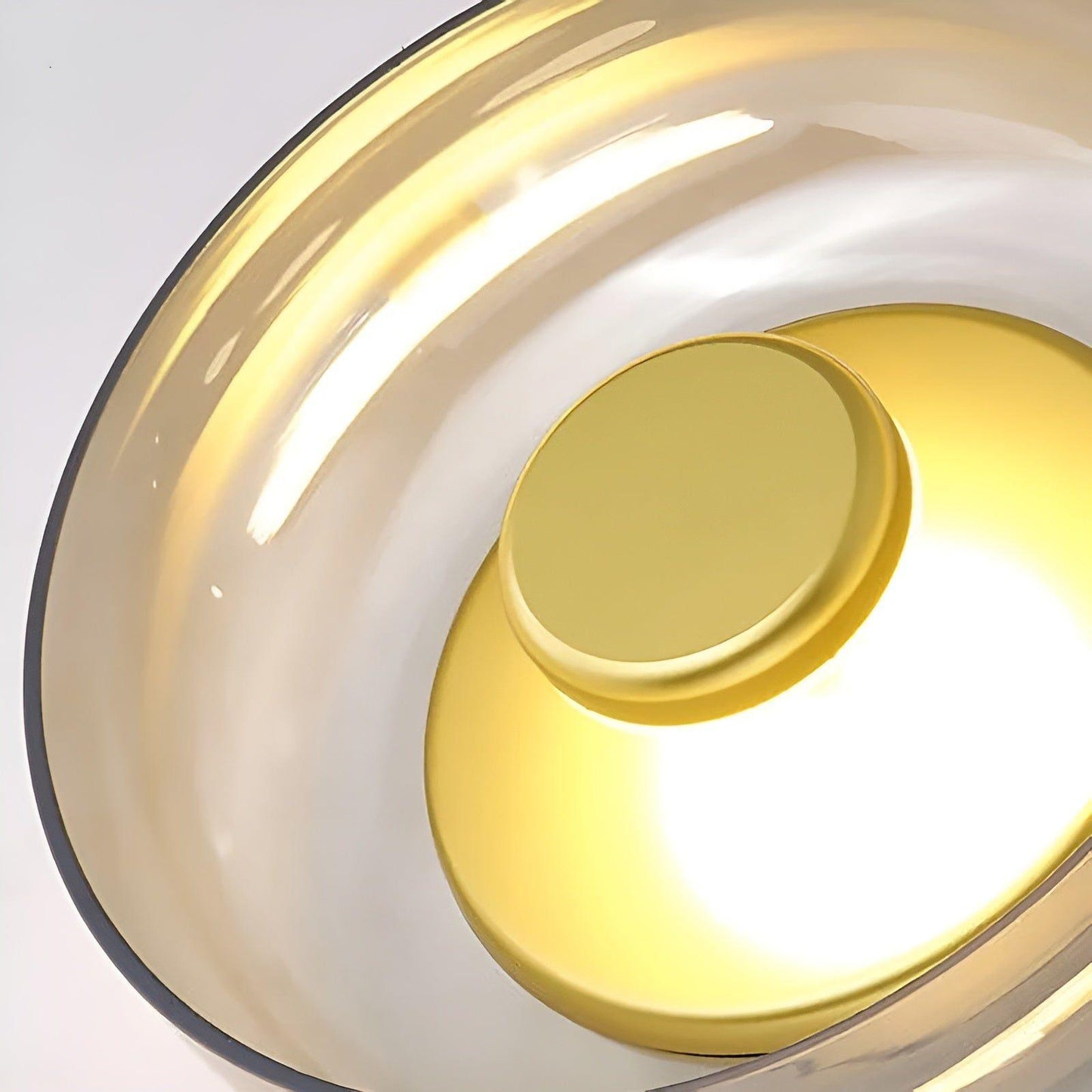 LED-vägglampa i glas – Nordisk design med varmt ljus | Idealisk för hall och vardagsrum