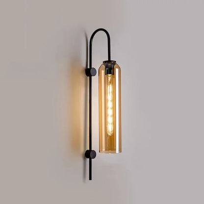 GlassGlow - Modern LED Vägglampa av Glas