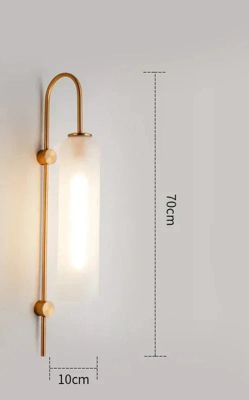 GlassGlow - Modern LED Vägglampa av Glas