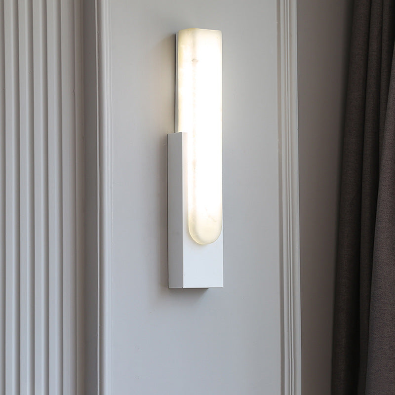MarmorLuxe – Modern Marmor LED Vägglampa