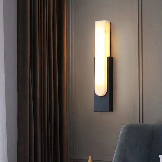 MarmorLuxe – Modern Marmor LED Vägglampa