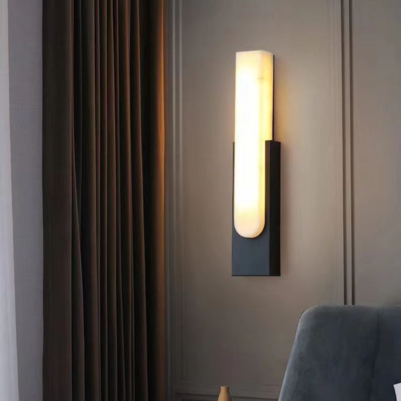MarmorLuxe – Modern Marmor LED Vägglampa