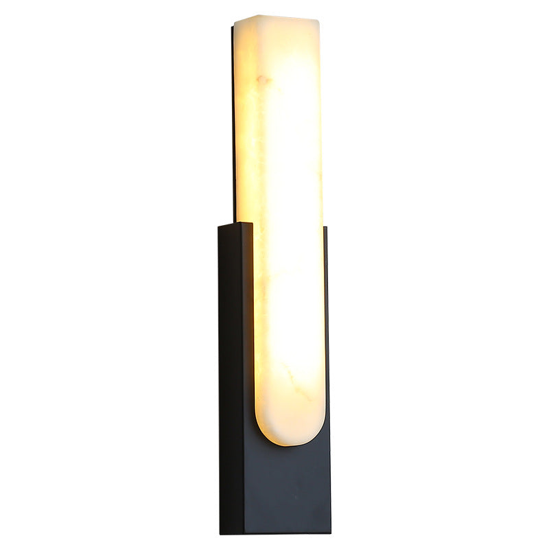 MarmorLuxe – Modern Marmor LED Vägglampa