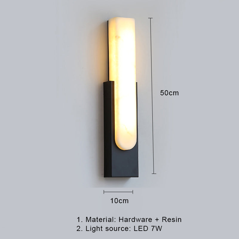 MarmorLuxe – Modern Marmor LED Vägglampa