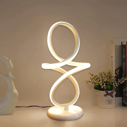 LumiGlow - Minimalistisk LED Bordslampa | Modern Dimbara Skrivbordslampa med USB-Anslutning