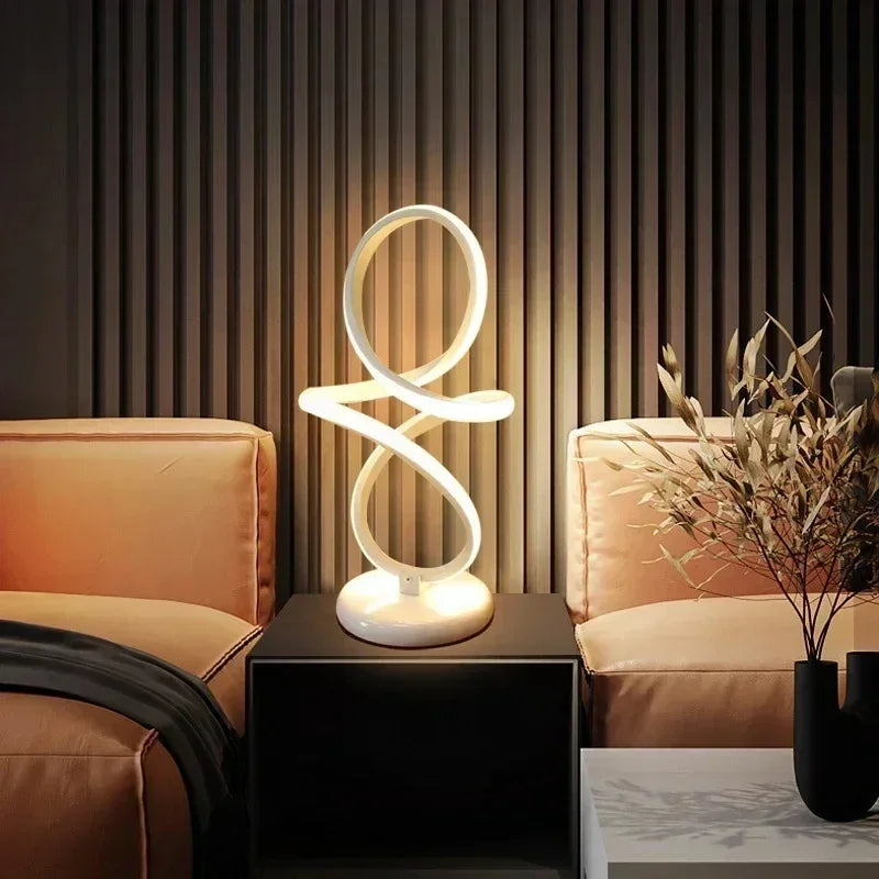 LumiGlow - Minimalistisk LED Bordslampa | Modern Dimbara Skrivbordslampa med USB-Anslutning