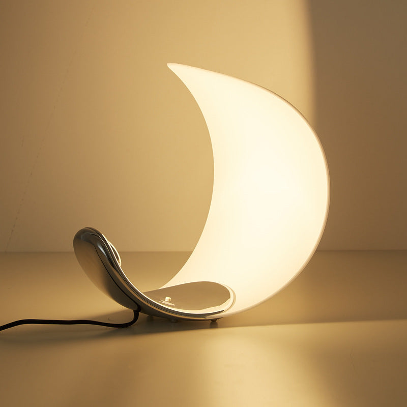 LumiMoon - Modern LED Läsarmatur | Dimbart Bordslampa för Sovrum &amp; Vardagsrum