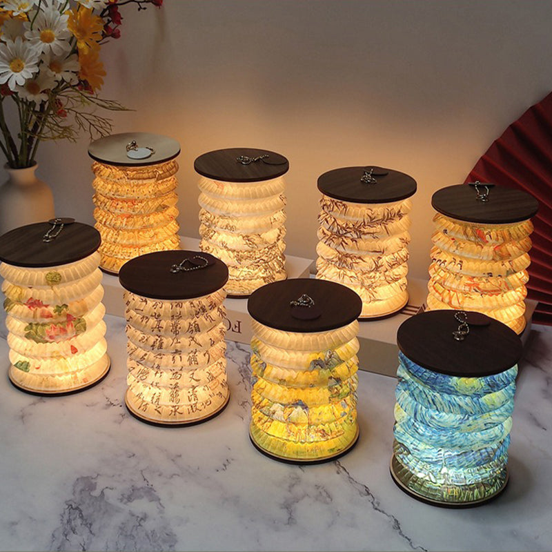 LumiLantern – Fällbar LED-lampa med kompakt design, bärbar dekorativ lampa