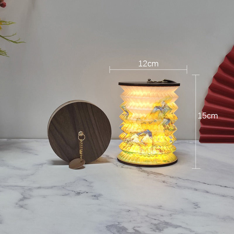 LumiLantern – Fällbar LED-lampa med kompakt design, bärbar dekorativ lampa