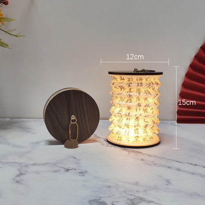 LumiLantern – Fällbar LED-lampa med kompakt design, bärbar dekorativ lampa