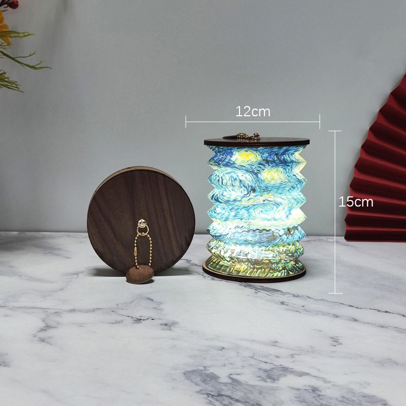 LumiLantern – Fällbar LED-lampa med kompakt design, bärbar dekorativ lampa