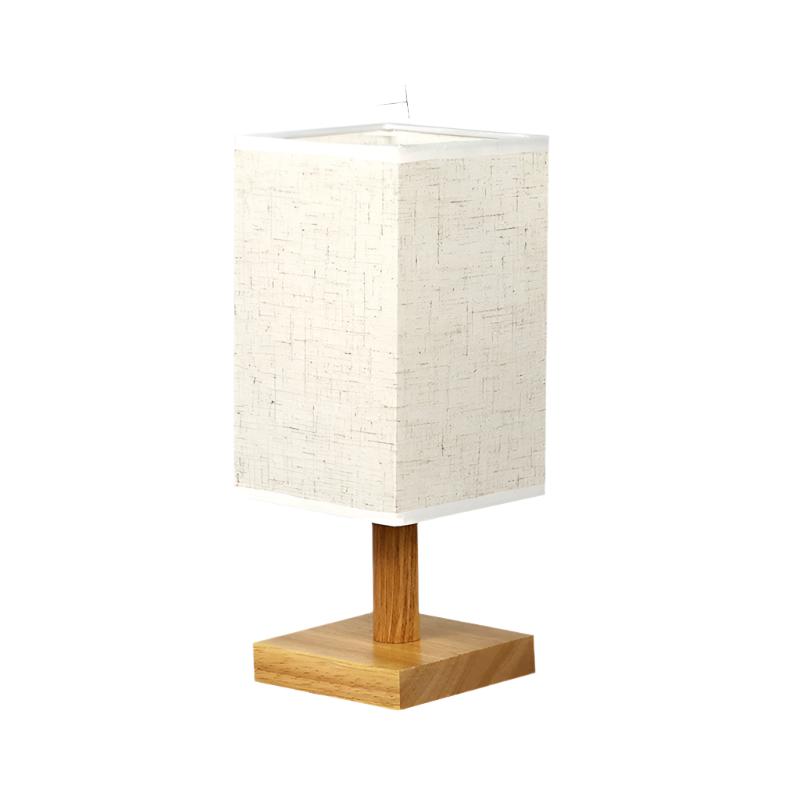 LuxeGlow - USB Bordslampa med Tygskärm – Modern LED Nattlampa