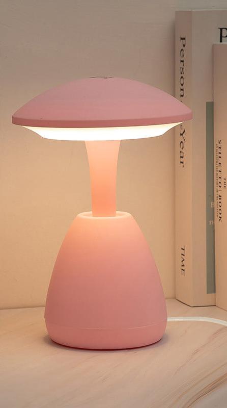 GlowShroom - Dimbar LED Bordslampa med Touchfunktion för Sovrum & Barnrum