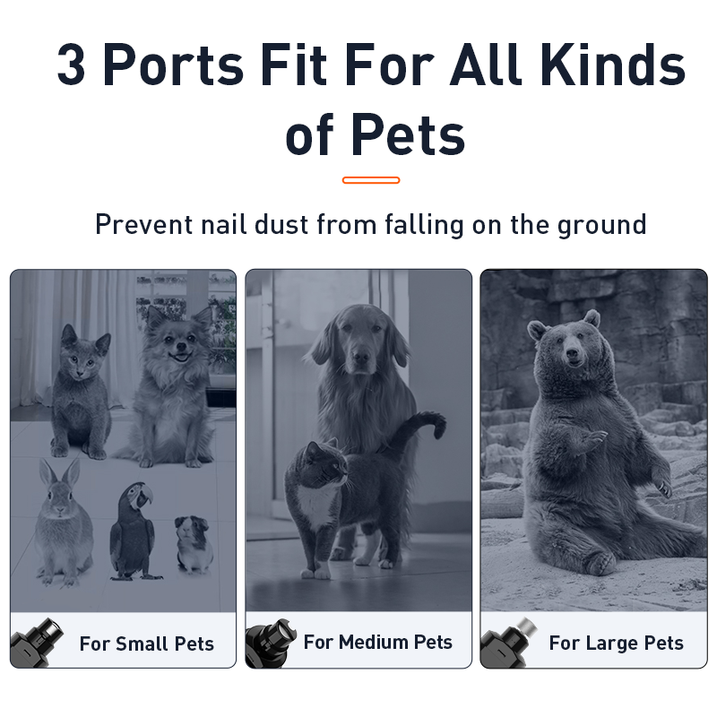 Elektrisk Djurklipper med LED för Hundar och Katter