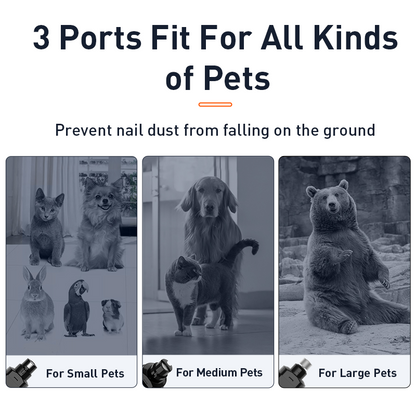 Elektrisk Djurklipper med LED för Hundar och Katter