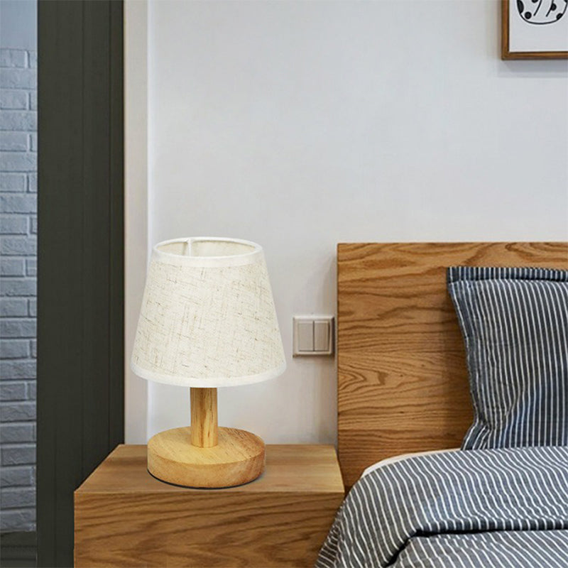 LumiWood - Dimbart LED Bordslampa i Trä för Sovrum &amp; Vardagsrum