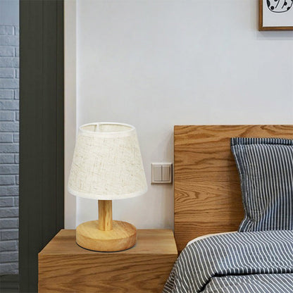 LumiWood - Dimbart LED Bordslampa i Trä för Sovrum &amp; Vardagsrum