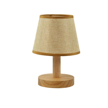 LumiWood - Dimbart LED Bordslampa i Trä för Sovrum &amp; Vardagsrum