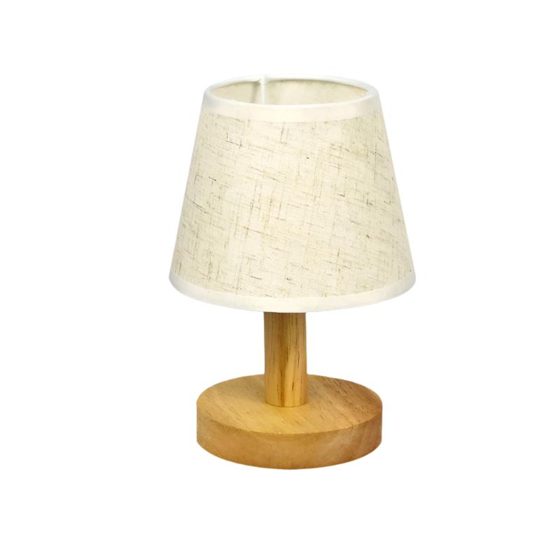 LumiWood - Dimbart LED Bordslampa i Trä för Sovrum & Vardagsrum